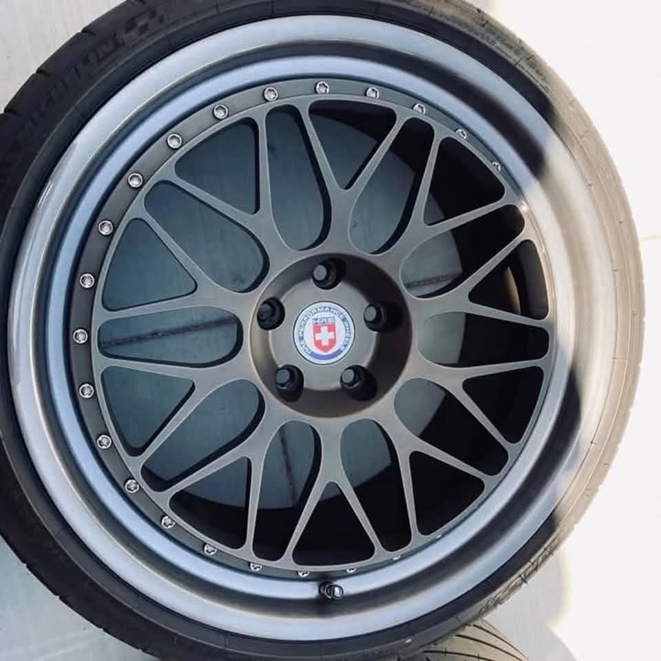 HRE Classic 300 3-Piece Forged Wheels – Staggered 20” Set (Bronze Center / Dark Brushed Tint)